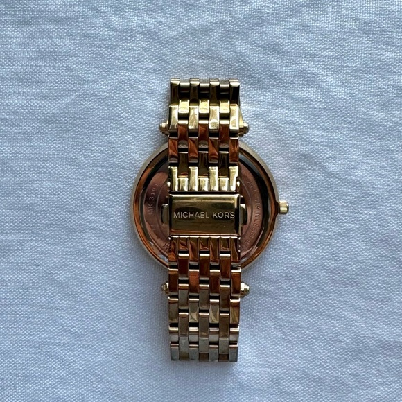 Michael Kors Darci Round Gold-Tone Watch - Picture 7 of 10